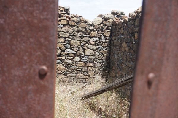 [Picture of Powder House through door]
